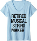 Womens Retired Musical String Maker V-Neck Apparel | Best Seller Pick | Comfort Daily Wear