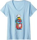 Womens Threadless Michael Jakobsen Sunburn Graphic V-Neck Apparel | Everyday Casual Wear