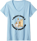 Womens I might have a candle problem Quote for a Candle Maker V-Neck Apparel | Best Seller Pick | Aesthetic Fit