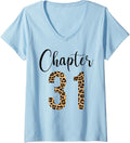 Womens 31 Year Birthday Party Leopard Print 31st Birthday Crew V Neck Apparel Streetwear Style Everyday Wear