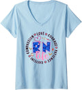 Womens Women RN Shirt for Nursing Assistants Healthcare CNA Leopard V Neck T Shirt High Search Demand Everyday Wear
