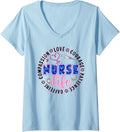 Womens Women Nurse Shirt for Nursing Assistants Healthcare Leopard V Neck T Shirt Trending US Fan Favorite