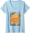 Pancake Maker Recipes Flapjack Griddlecake Pancake Maker V-Neck Apparel | US Viral Style | Comfort Daily Wear