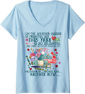 Womens Funny Another Row Crocheting Knitting and Yarn Lover Tshirt V-Neck T-Shirt | Trending 2025 | Best Seller Choice