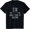 Kids Sixth Birthday Boy Shirt, 6 Year Old Birthday Boy Outfit T-Shirt | US Viral Pick | Aesthetic Casual Look