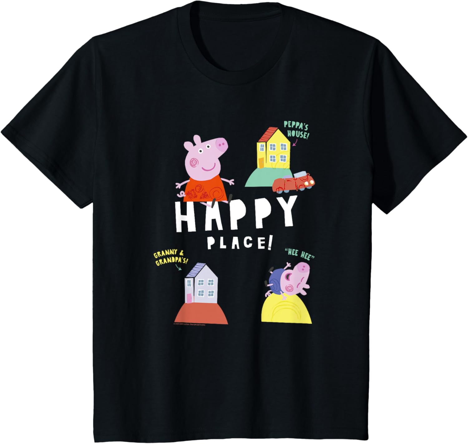 Kids Peppa Pig Happy Place! Locations Collage Group Shot Apparel | Top Conversion Title | High CTR Boost