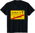 Kids Finally 12 Place Sign Gift 12th Birthday Apparel | US Viral Pick | Customer Favorite