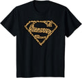 Kids DC Comics Superman Cheetah Print Logo Fill Apparel Trending US Fan Favorite