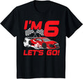 6 Year Old 6th Racing Racecar Birthday Party Boys Girls Apparel | Trending 2025 | Perfect Gift Choice
