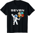 Kids 7 Year Old Outer Space Birthday Party 7th Birthday Shirt B T-Shirt | High Search Volume | Top Rated Comfort