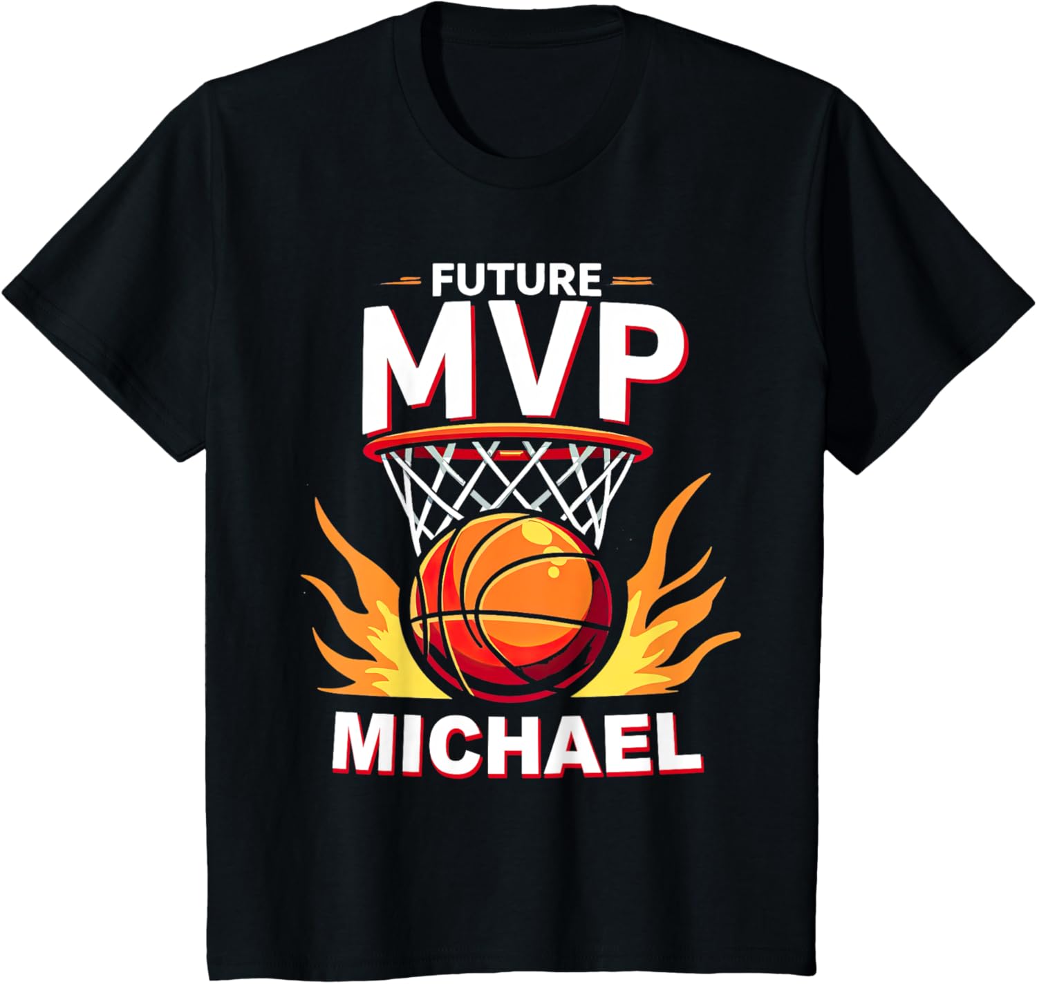 Kids Name Michael Future Mvp Basketball Birthday Apparel | Trending 2025