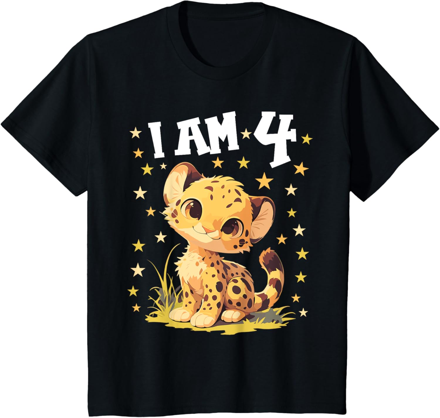 4 Years old 4 birthday Cheetahs Boy Girl Cheetah Apparel Streetwear Style Best Seller Look