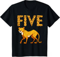 5th Birthday Cheetah Zoo Safari 5 Years Old Apparel High Search Demand Best Seller Look