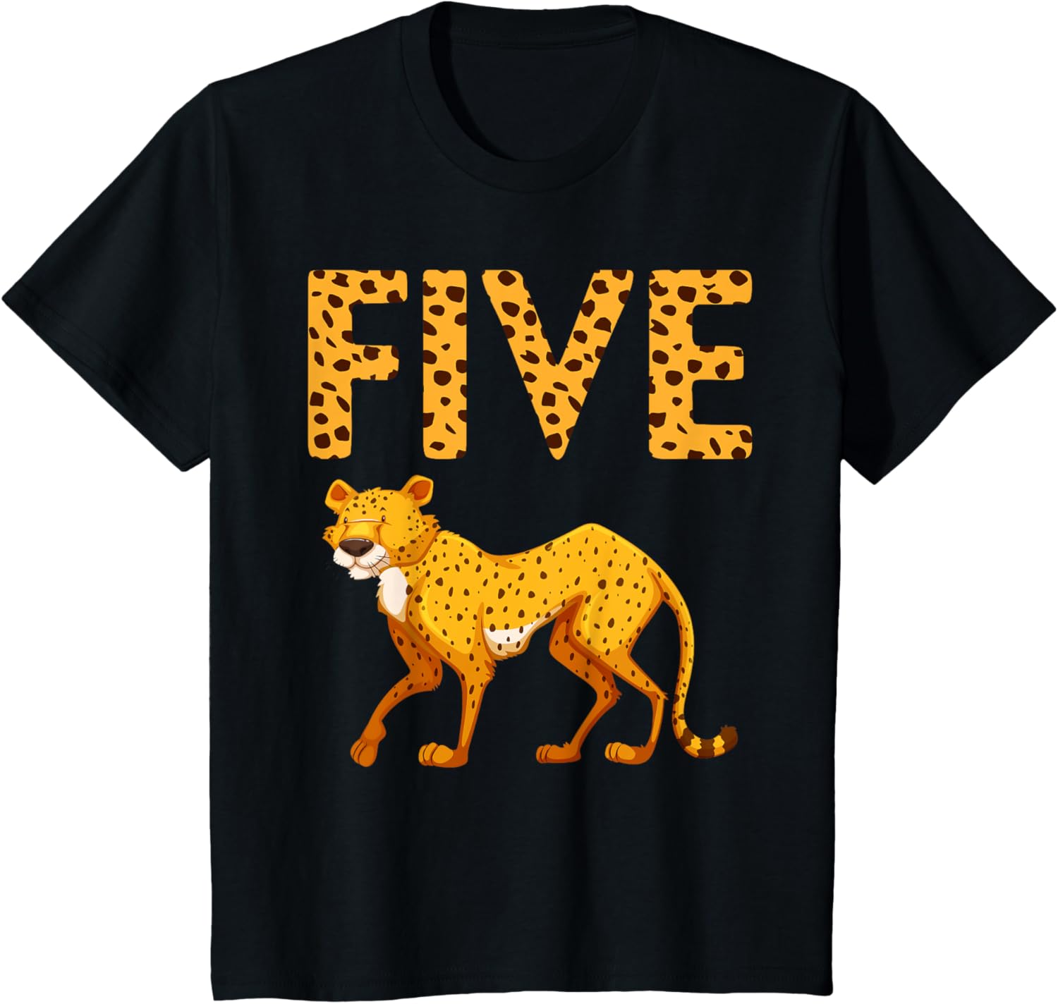 5th Birthday Cheetah Zoo Safari 5 Years Old Apparel High Search Demand Best Seller Look