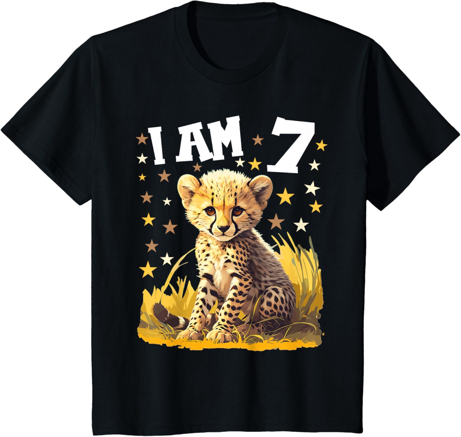 7 Years old 7 birthday Cheetahs Boy Girl Cheetah Apparel Viral TikTok Find Hot Right Now