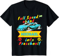 Kids 2024 Race Car Michael Personalized First Day Of Preschool Apparel | Trending 2025