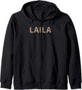Awesome Laila First Name Leopard Cheetah Print Zip Hoodie Hoodie Trending US Everyday Wear