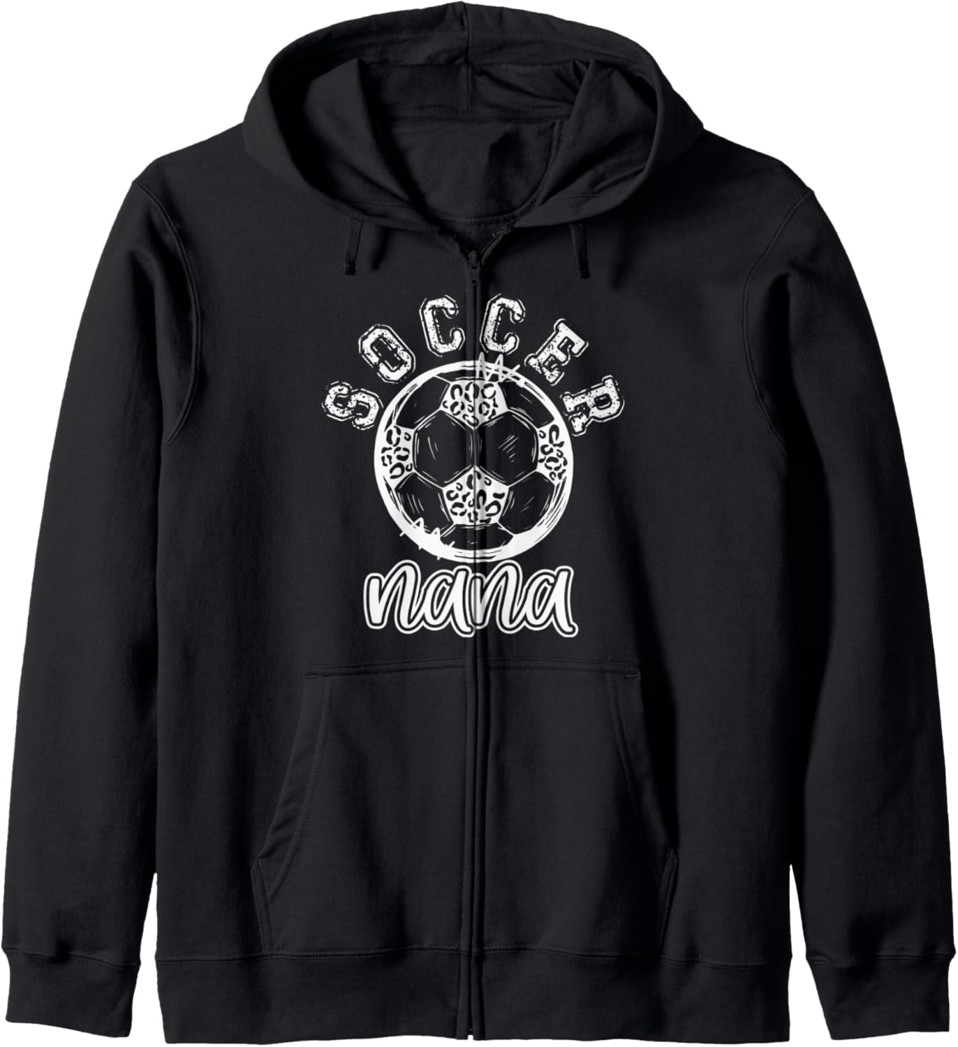 Soccer NANALeopard Cheetah Print Retro Trendy Cute Zip Hoodie Hoodie Premium Print Best Seller Look