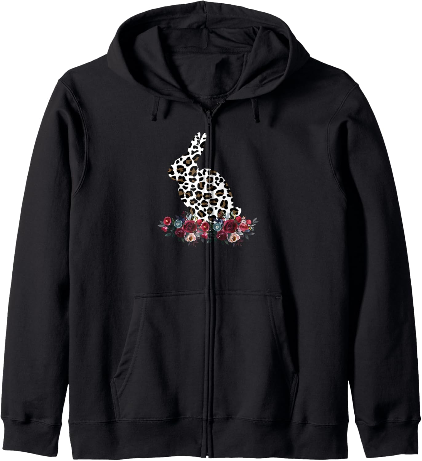 Bunny Leopard Cheetah Print Floral Easter Gift Shirt Tshirt Zip Hoodie Hoodie Trending US Gift Ready