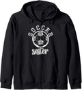 Soccer SISTER Leopard Cheetah Print Retro Trendy Cute Zip Hoodie Hoodie Viral TikTok Find US Top Pick