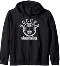 Soccer MOMMALeopard Cheetah Print Retro Trendy Cute Zip Hoodie Hoodie Viral TikTok Find Hot Right Now