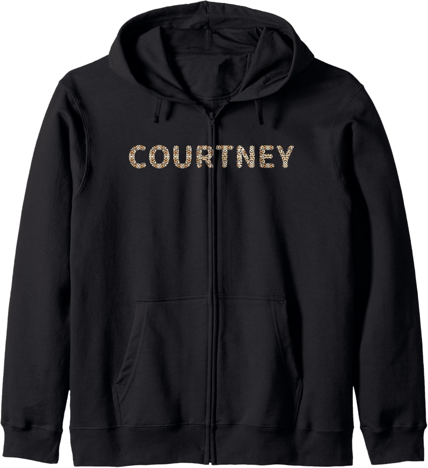 Awesome Courtney First Name Leopard Cheetah Print Zip Hoodie Hoodie Streetwear Style Hot Right Now