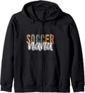 Soccer NANA Leopard Cheetah Print Retro Trendy Cute Zip Hoodie Hoodie High Search Demand Hot Right Now