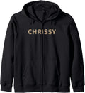 Awesome Chrissy First Name Leopard Cheetah Print Zip Hoodie Hoodie Trending US Gift Ready
