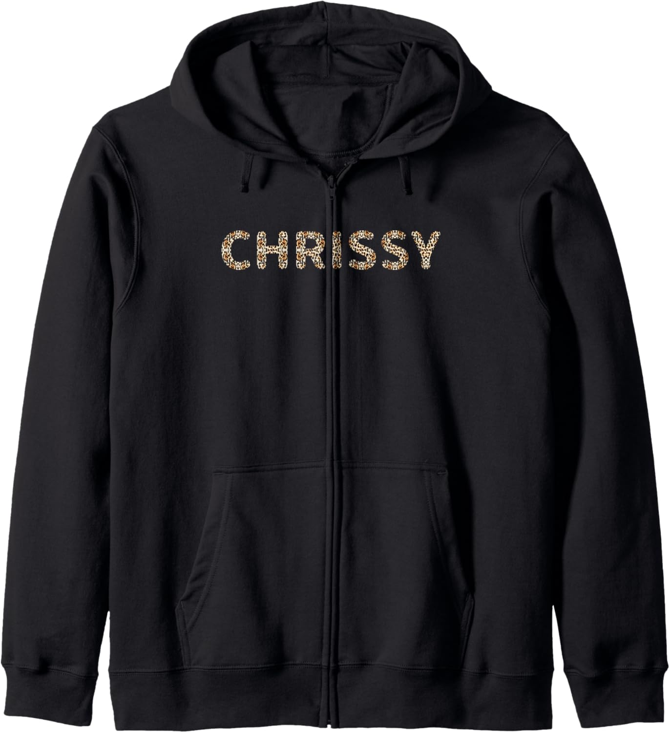 Awesome Chrissy First Name Leopard Cheetah Print Zip Hoodie Hoodie Trending US Gift Ready
