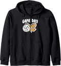 Game Day Volleyball Leopard Cheetah Print Funny Beach Sports Zip Hoodie Hoodie Viral TikTok Find US Top Pick