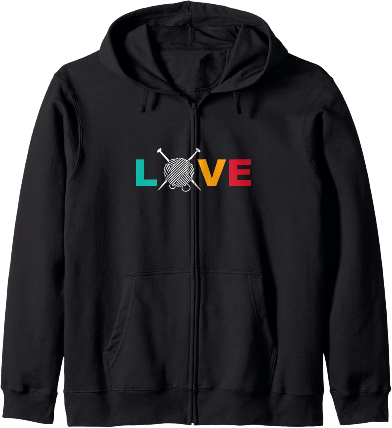 Knitting & Crochet T-Shirt Love Yarn with Needles Crafting Zip Hoodie Hoodie | Top Rated | High CTR Title