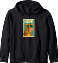 Cheetah Nope Chewing Gum Bubble Print Pop Art Zip Hoodie Hoodie Comfort Fit Best Seller Look