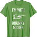 Couple St Patricks Day Shirts I'm With Drunky Mcgee Funny T-Shirt | Premium Quality