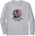 Funny Yarn and Coffee Saying Long Sleeve Yarn Supply | Trending 2025 | High CTR Title