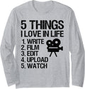 Write Film Edit Upload Watch Filmmaker Cinematographers Long Sleeve Apparel | US Viral Style | Perfect Gift Idea