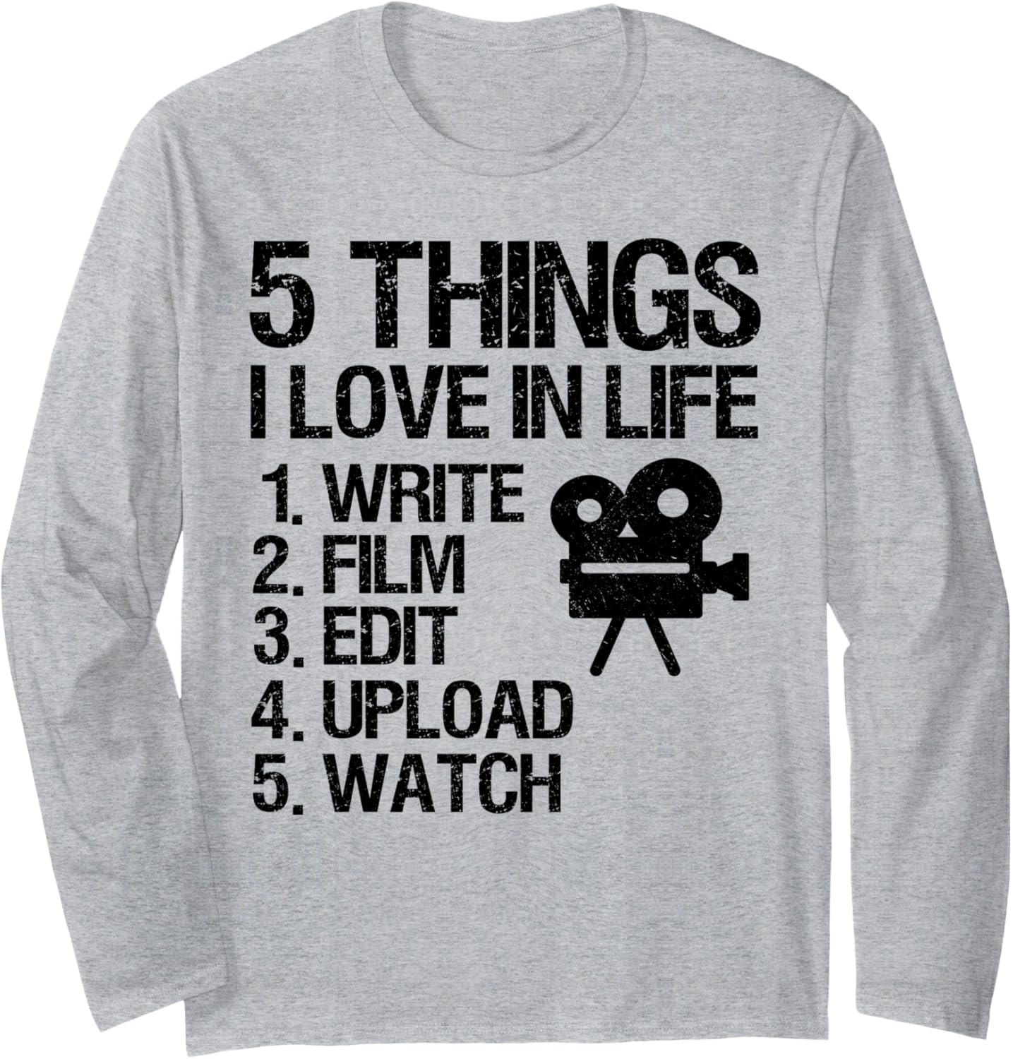 Write Film Edit Upload Watch Filmmaker Cinematographers Long Sleeve Apparel | US Viral Style | Perfect Gift Idea