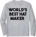World's Best Hat Maker Long Sleeve Apparel | US Viral Style | Comfort Daily Wear