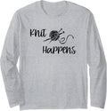 Knitting Crochet Yarn Knit Happens Long Sleeve Yarn Supply | Viral US Pick | Perfect for Crafters