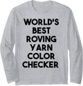 World's Best Roving Yarn Color Checker Long Sleeve Yarn Supply | Viral US Pick | Best Seller Choice