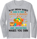 Crochet Yarn Coffee Collecting Lover knitting Yarn Hoarder Long Sleeve Yarn Supply | High Search Volume | Customer Fa...
