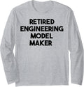 Retired Engineering Model Maker Long Sleeve Apparel | Best Seller Pick | Must-Have Style