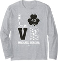 St Patrick's Day Love Floral Michael Soroka Chicago Baseball Long Sleeve Apparel | US Best Seller