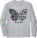 Purple Turquoise Butterfly Cheetah Print Christian Religious Long Sleeve Long Sleeve T Shirt High Search Demand US Top P