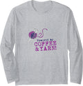 Coffee and Yarn, Funny Knitting Sewing Quilting Fabric Long Sleeve Yarn Supply | Top Rated | High CTR Title