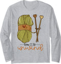 Time To Unwind Yarn Crochet Lovers Arts and Crafts Long Sleeve Yarn Supply | Trending 2025 | High CTR Title