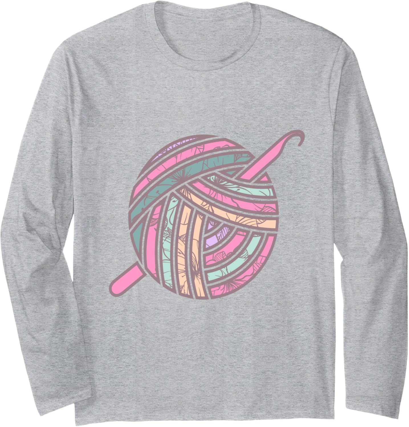 Yarn With Flowers Design For Women - Crochet Yarn Quilting Long Sleeve Yarn Supply | High Search Volume | Customer Fa...