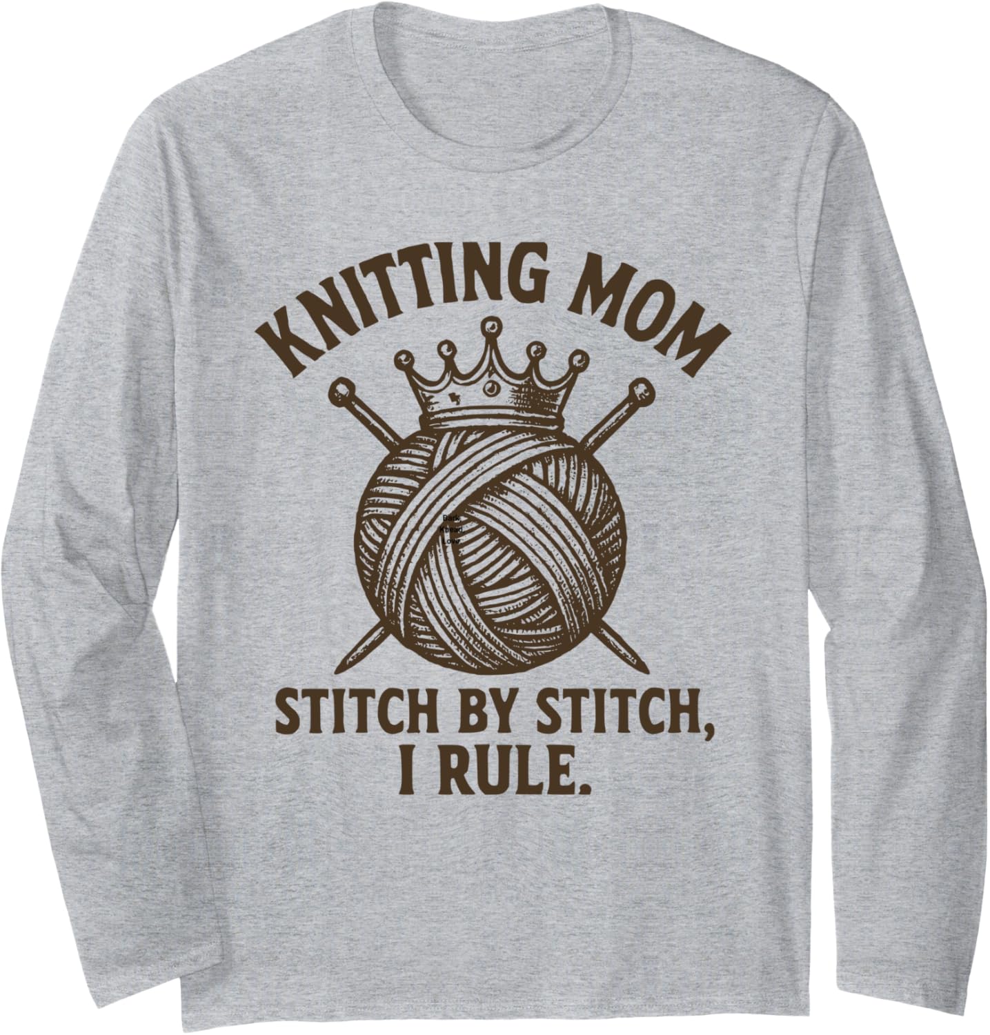 Knitting Mom Yarn Queen Vintage Funny Yarn Ball Long Sleeve Yarn Supply | High Search Volume | Best Seller Choice