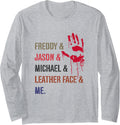 Halloween Michael and Friends Shirt Spooky Holiday Legends Long Sleeve T-Shirt | Perfect Gift Idea