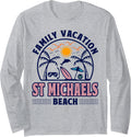 Maryland Family Vacation St Michaels Beach Long Sleeve Apparel | Viral Streetwear Style