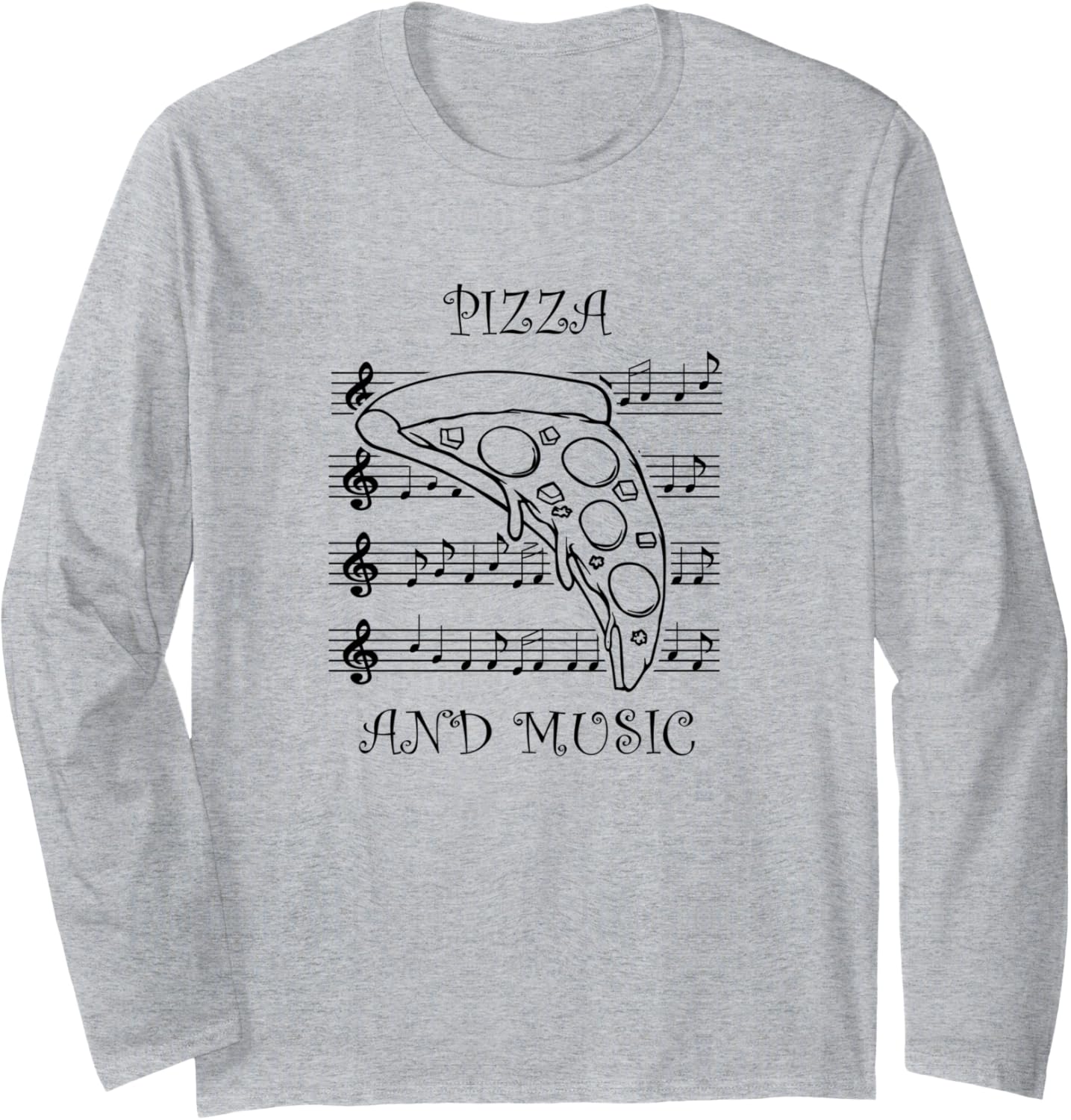 Pizza Maker and Musician Funny Saying Long Sleeve Apparel | Best Seller Pick | Perfect Gift Idea